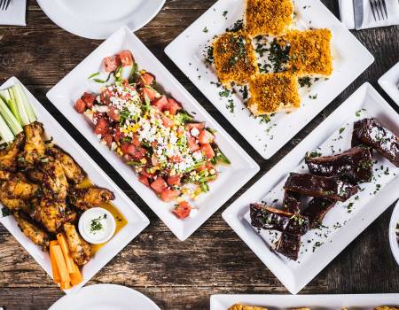 Fine Dining Restaurant Group Food Drop & Dinner Party Menus  - BBQ