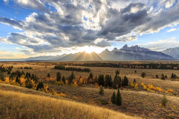 Grand Teton National Park In Autumn
